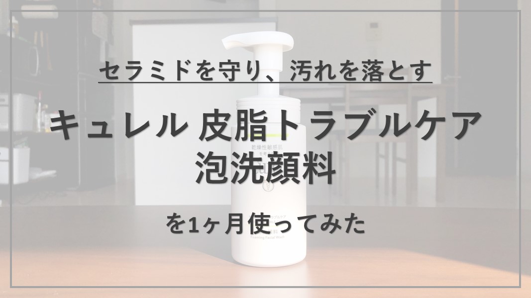 キュレル 皮脂トラブルケア 泡洗顔料